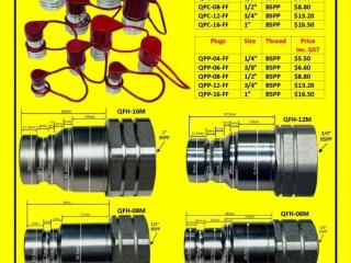 Caps and Plugs suit QFH High Pressure Flat Face 1961