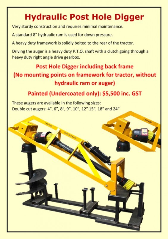 Catford Hydraulic Post Hole Digger 1966